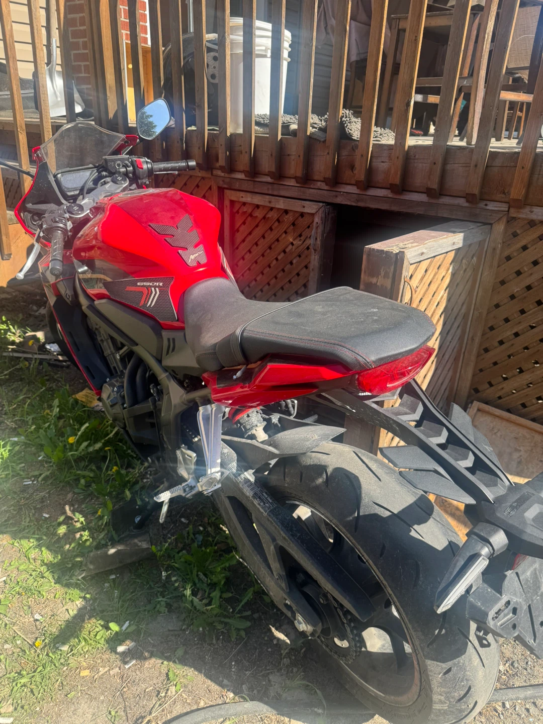 Red Honda CBR Sport Bike - photo 2