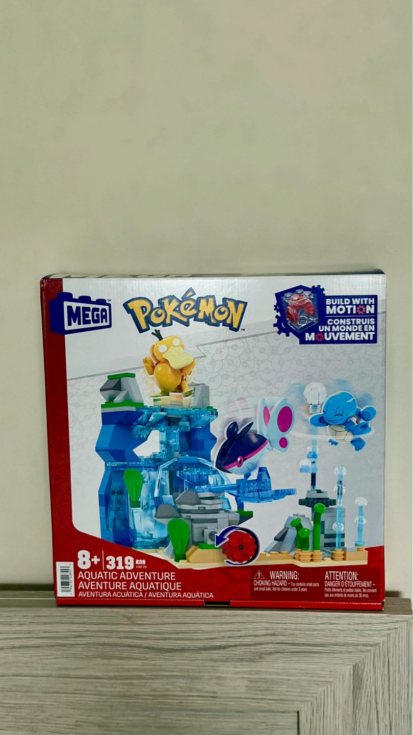Brand new, Sealed Mega Pokémon Aquatic Adventure Building Set