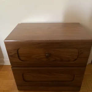 Bedside table drawers wooden