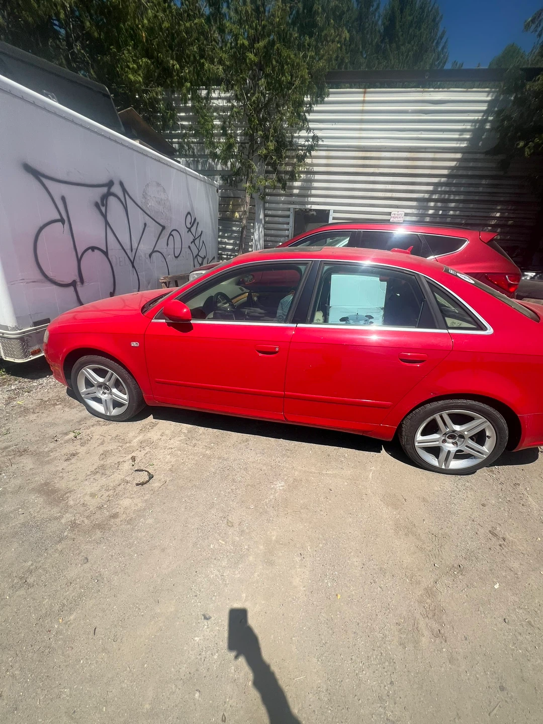 2008 Red Audi A4 Sedan for parts - photo 3
