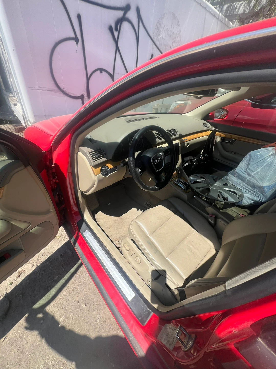 2008 Red Audi A4 Sedan for parts - photo 5