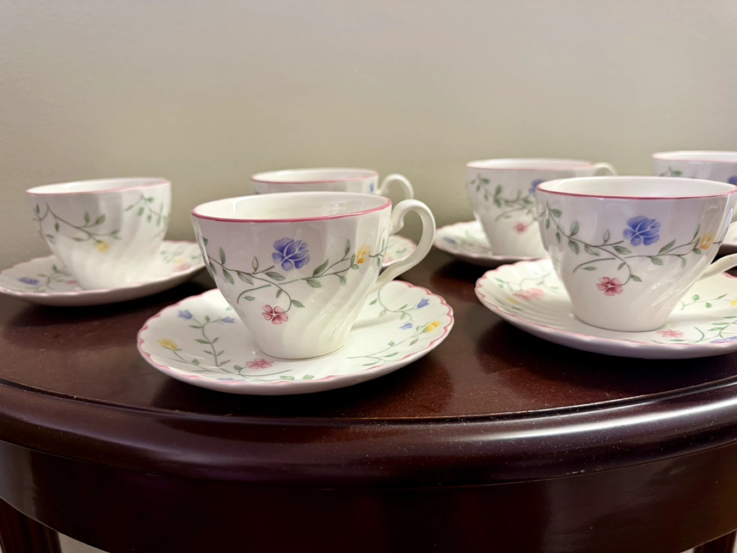 Set of 6 Vintage Summer Chintz Teacups - photo 2