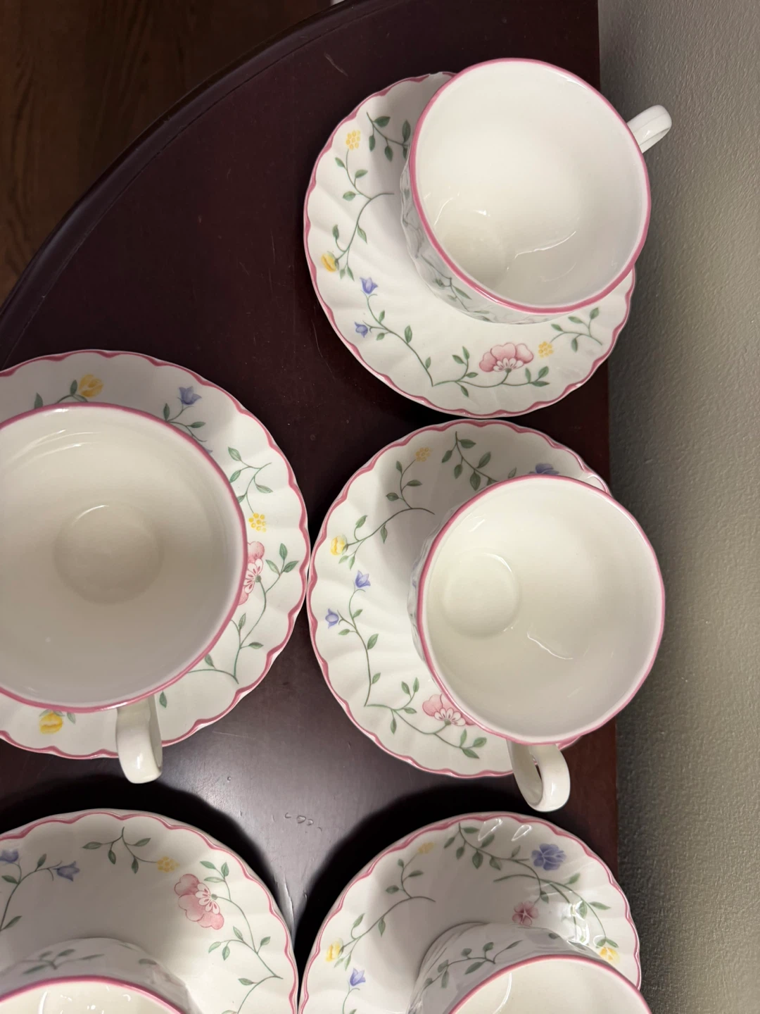 Set of 6 Vintage Summer Chintz Teacups - photo 4