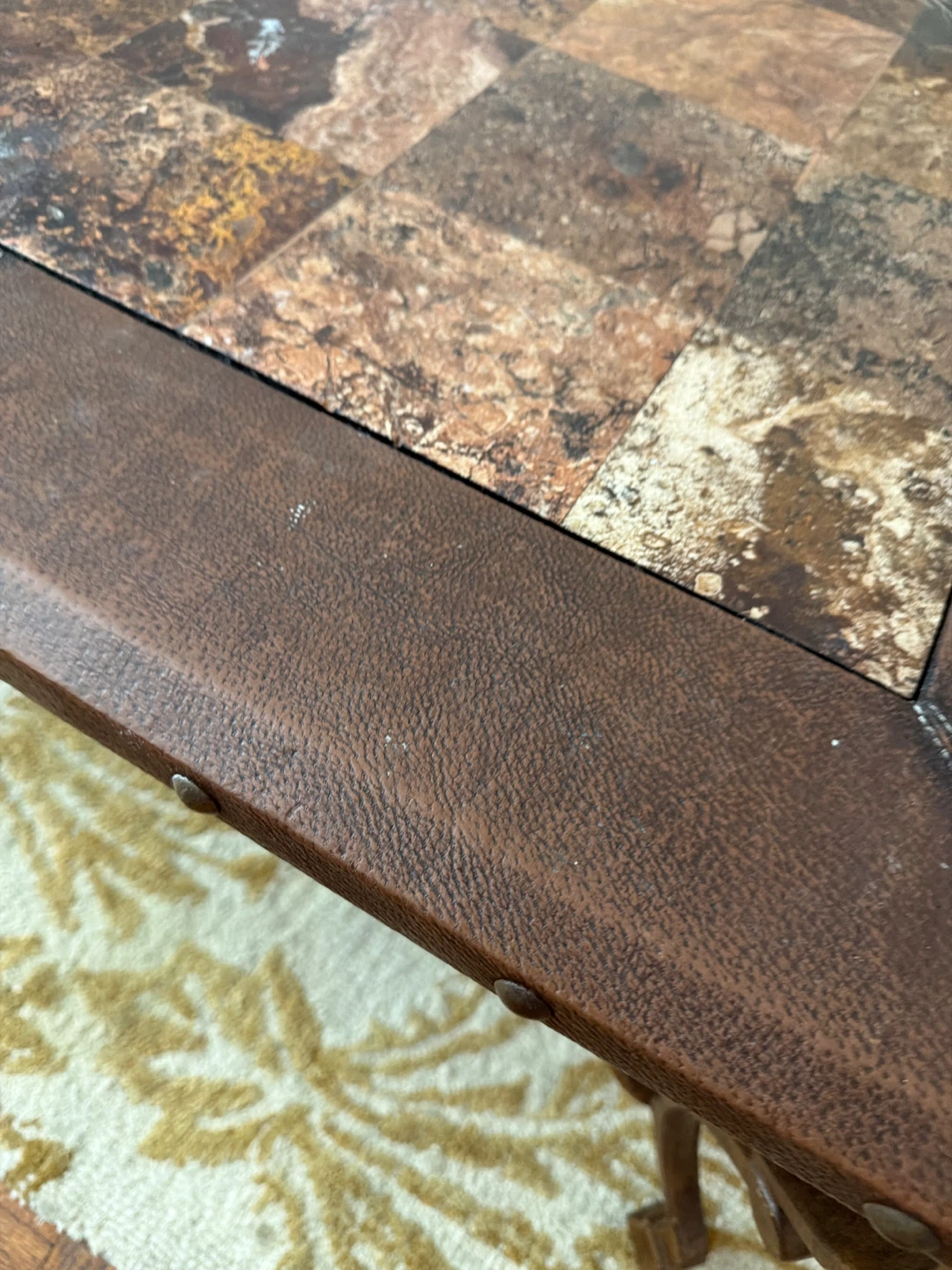Coffe table Marble Leader and cast iron - photo 4