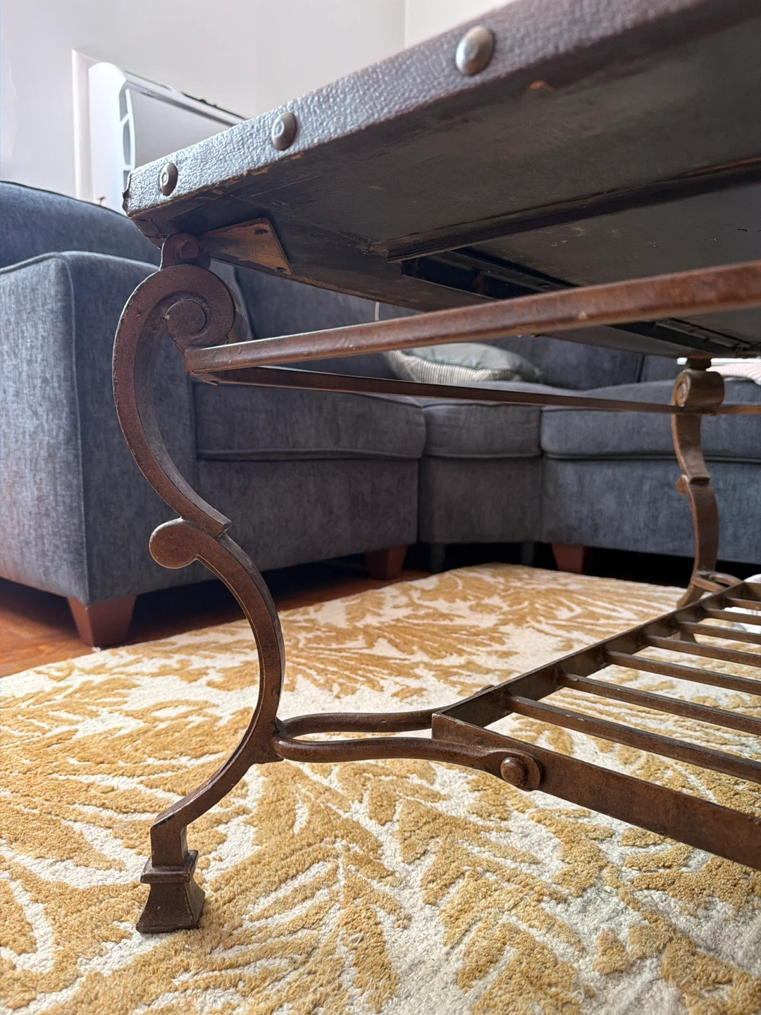 Coffe table Marble Leader and cast iron - photo 3