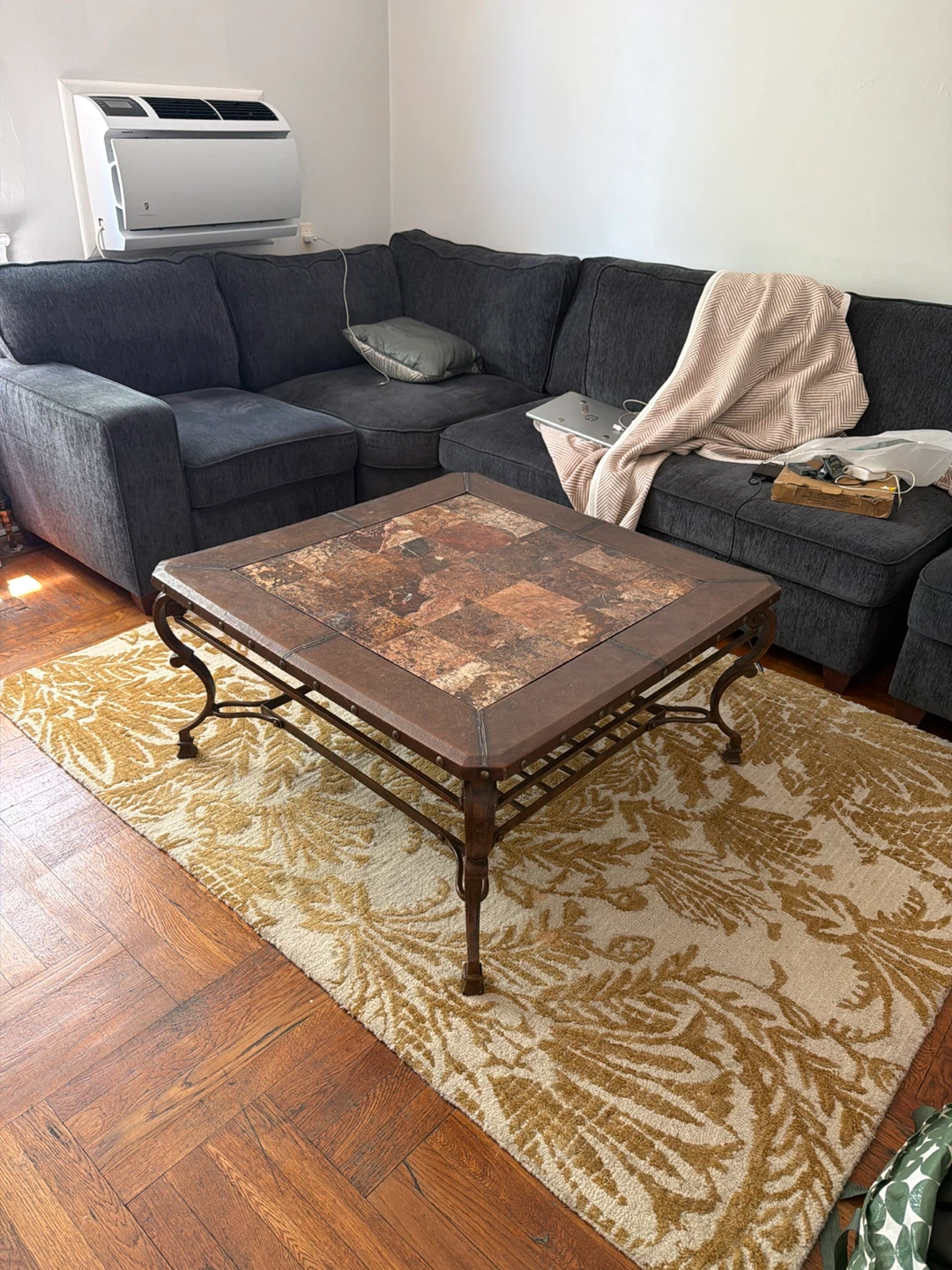 Coffe table Marble Leader and cast iron
