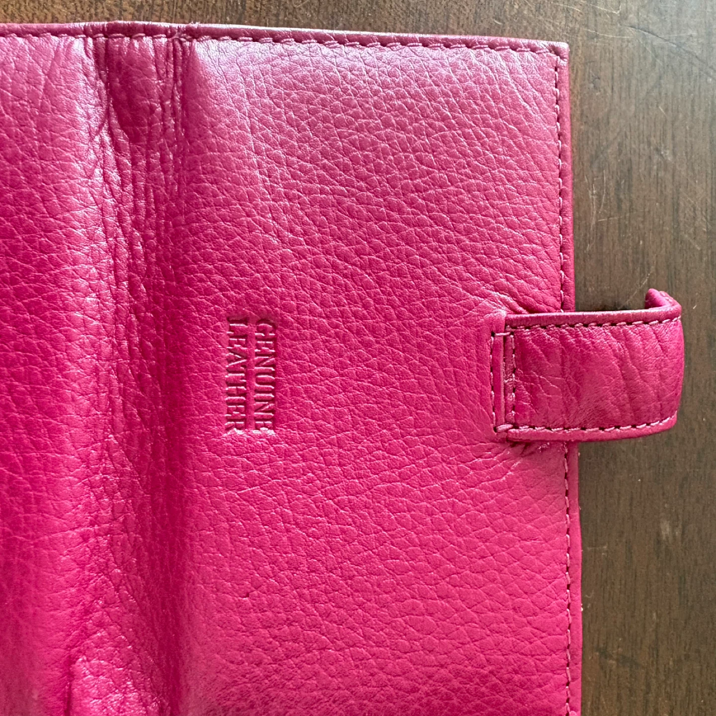 NWOT Genuine Leather Bifold Wallet - Pink - photo 2