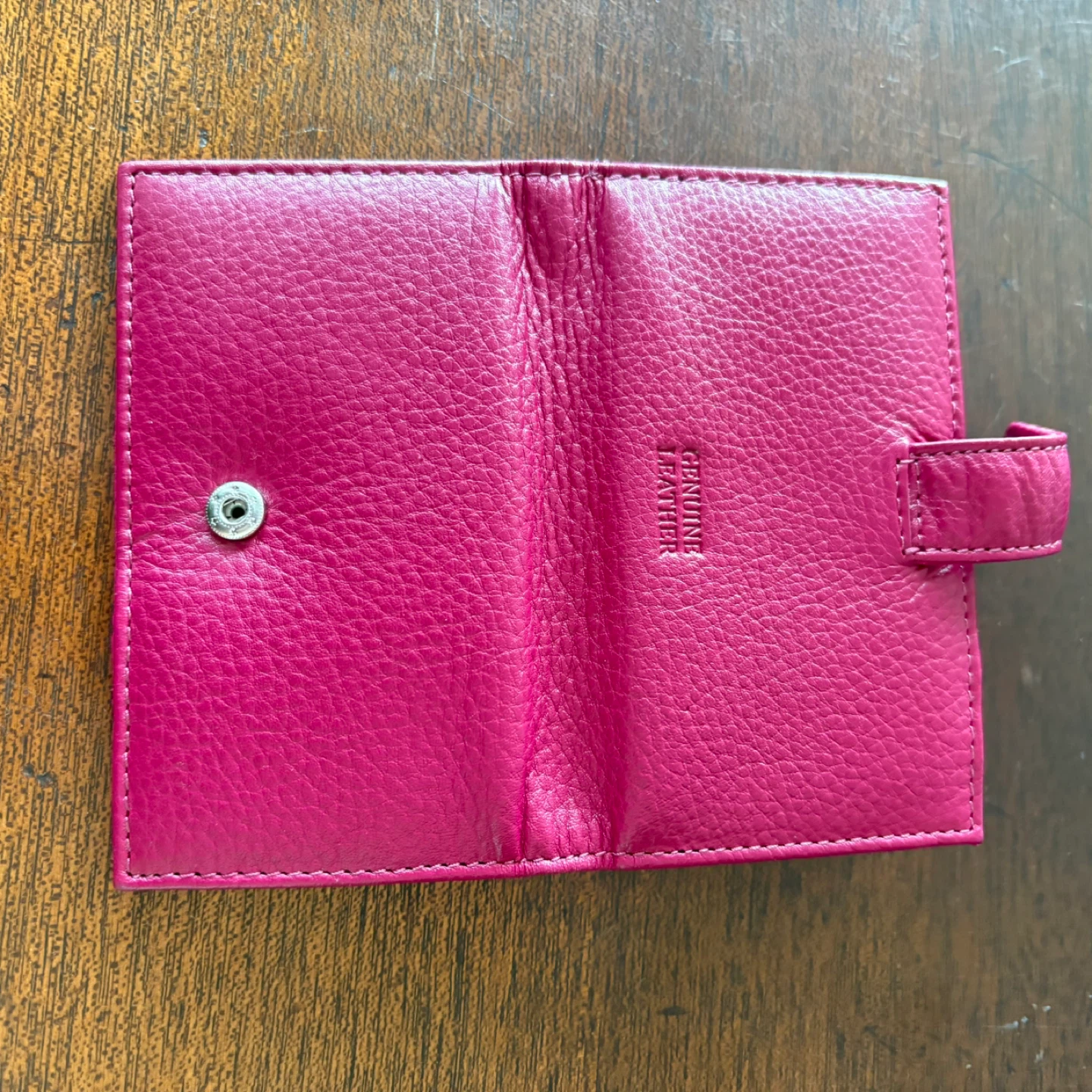 NWOT Genuine Leather Bifold Wallet - Pink - photo 5