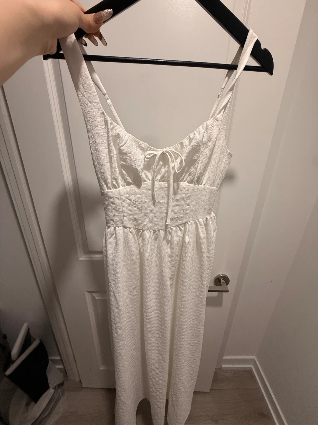 White Fairy Style Flowy Maxi Dress