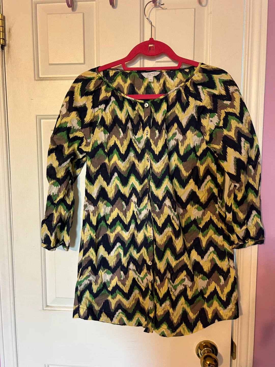 Alfred Sung Tunic Blouse - Medium  - Free