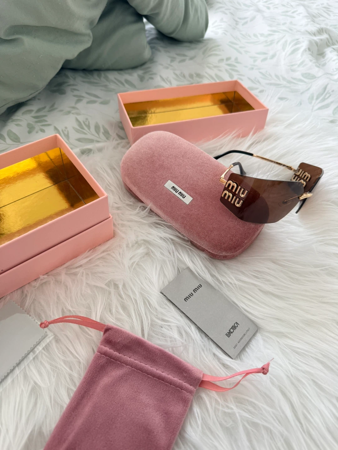 Miu miu brown glasses