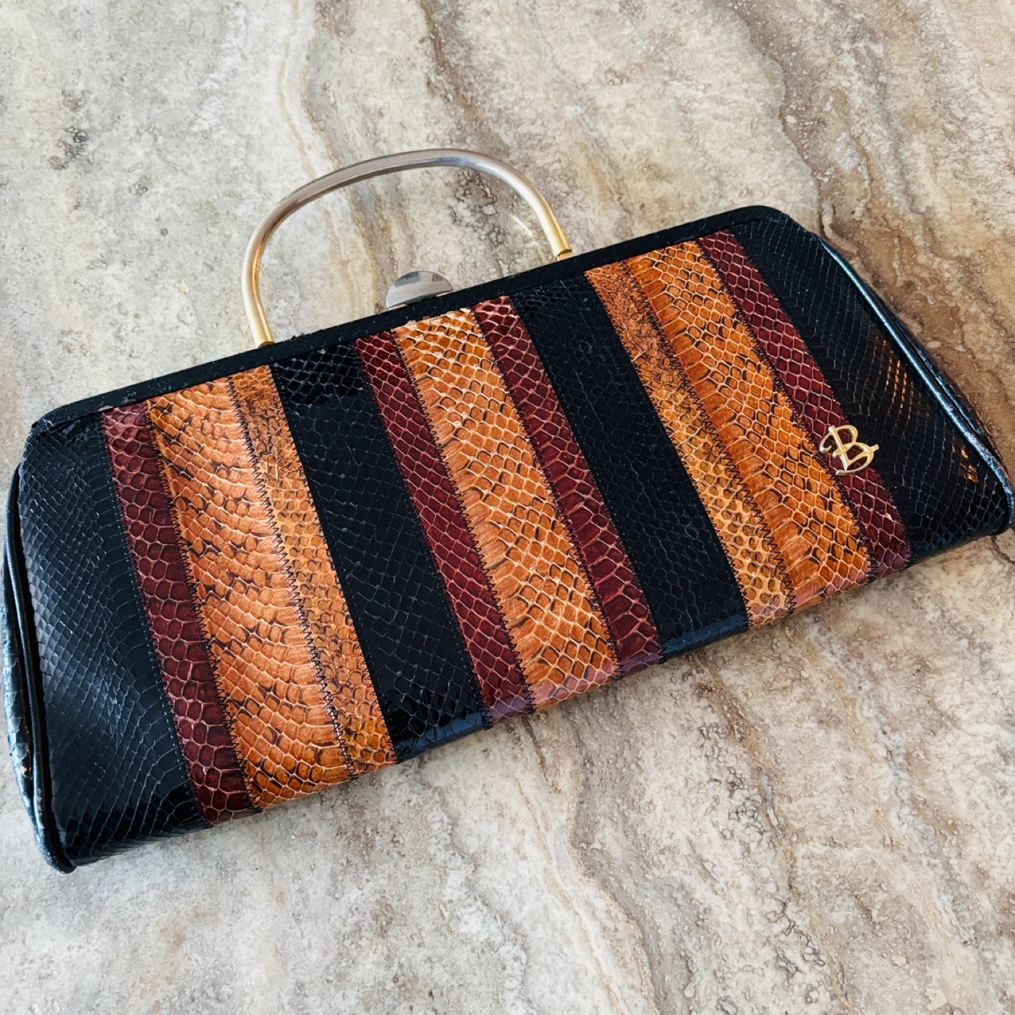 Real Snakeskin Clutch