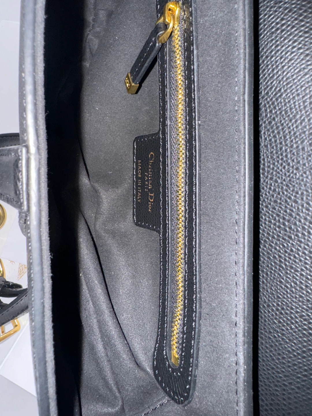 Christian Dior Black Leather Saddle Bag - photo 4