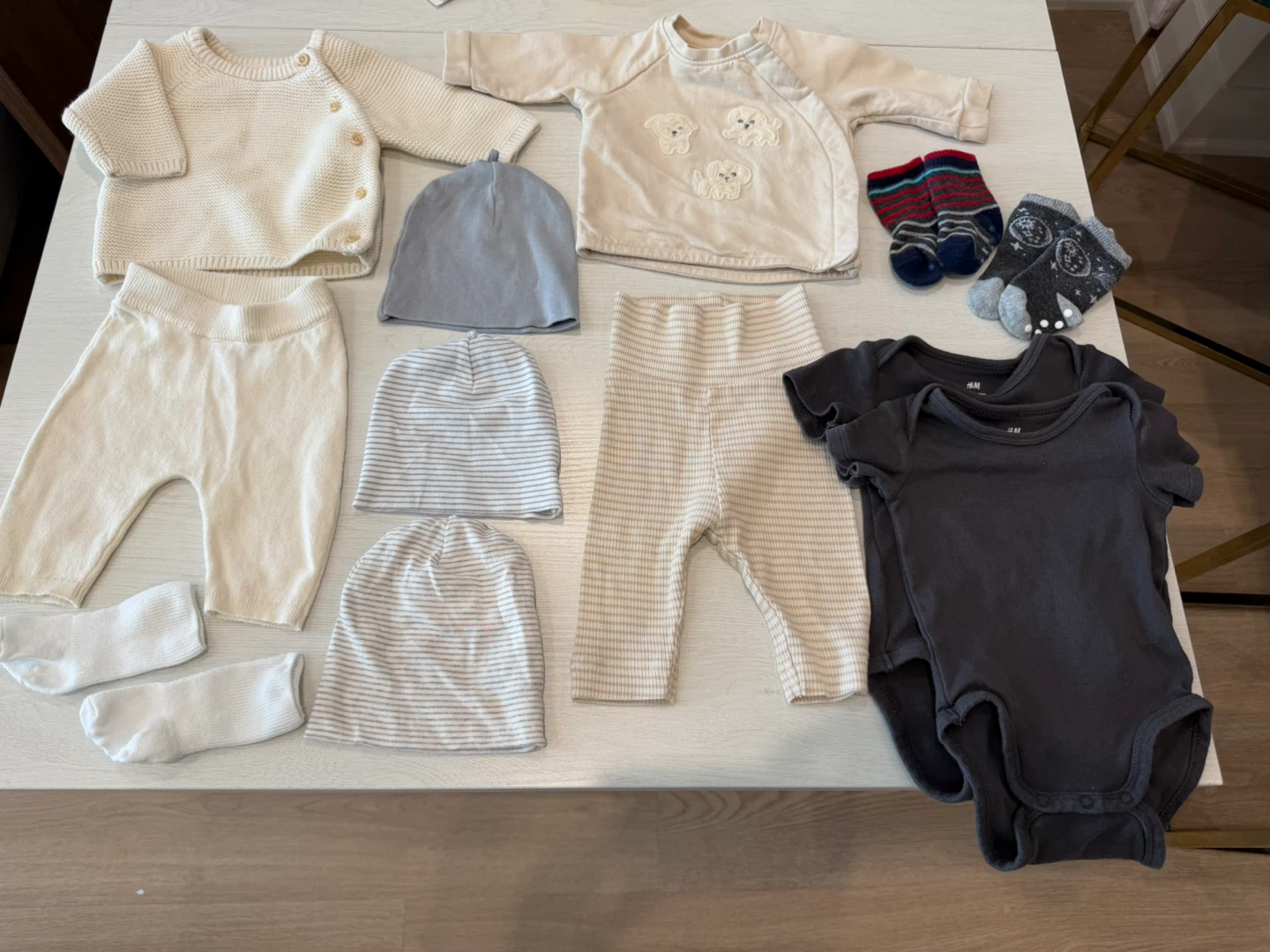 H&M Newborn Baby Boy Organic Cotton Outfits