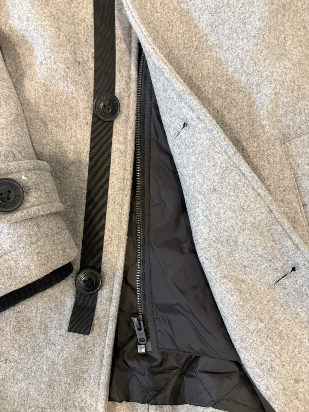 Jack & Jones CORE Grey Wool Blend Coat - photo 4