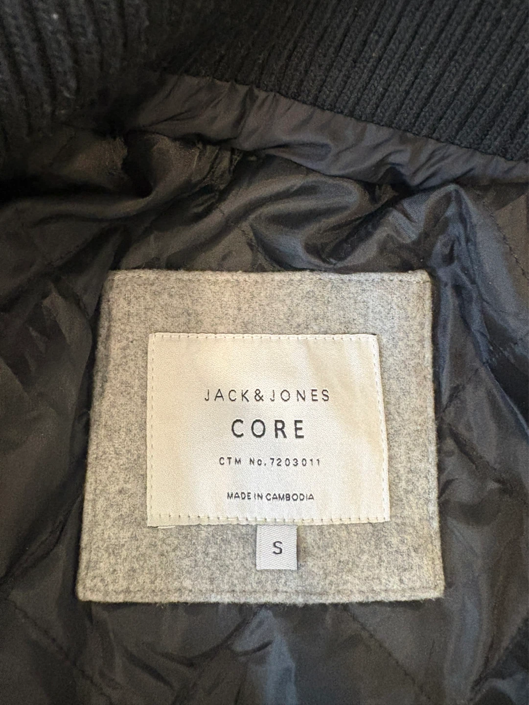 Jack & Jones CORE Grey Wool Blend Coat - photo 2