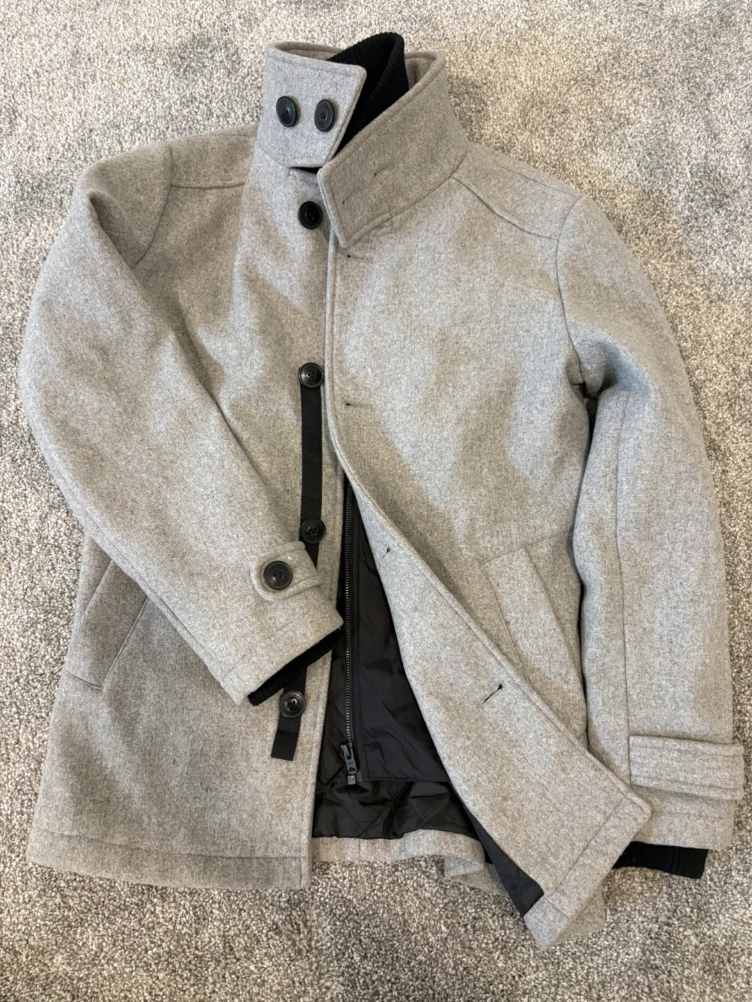 Jack & Jones CORE Grey Wool Blend Coat