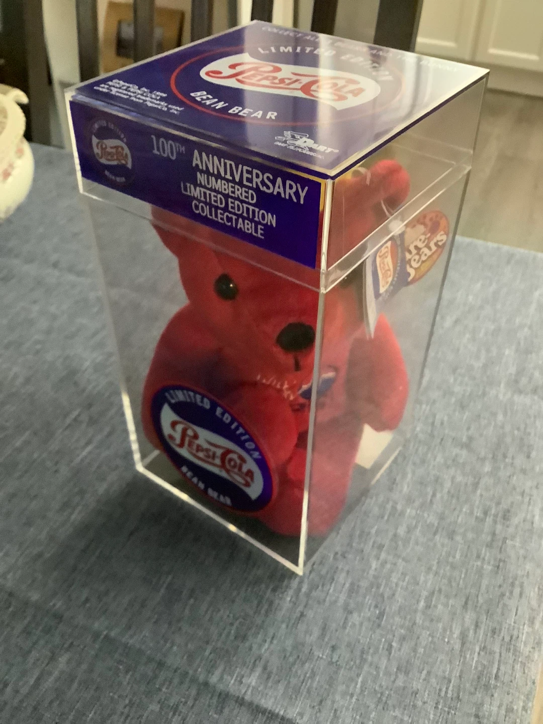 Pepsi-Cola 100th Anniversary Bean Bear Collectible