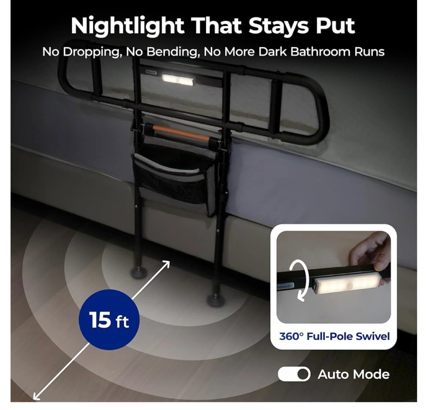 C5 Pro Bed Assist Rails for Seniors, 350LBS - photo 2