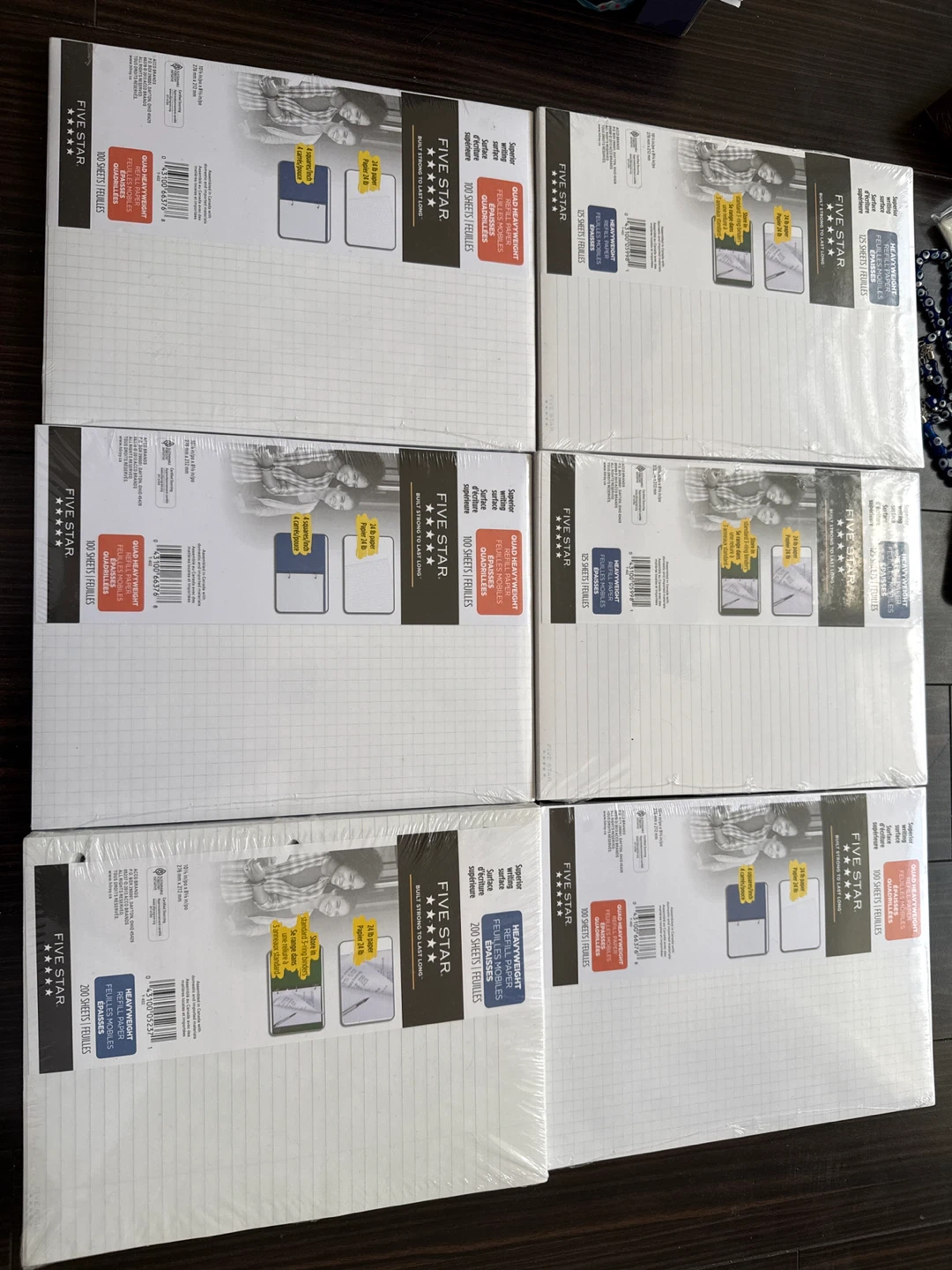 Five Star Quad Ruled Heavyweight Refill Paper (100 sheets)
