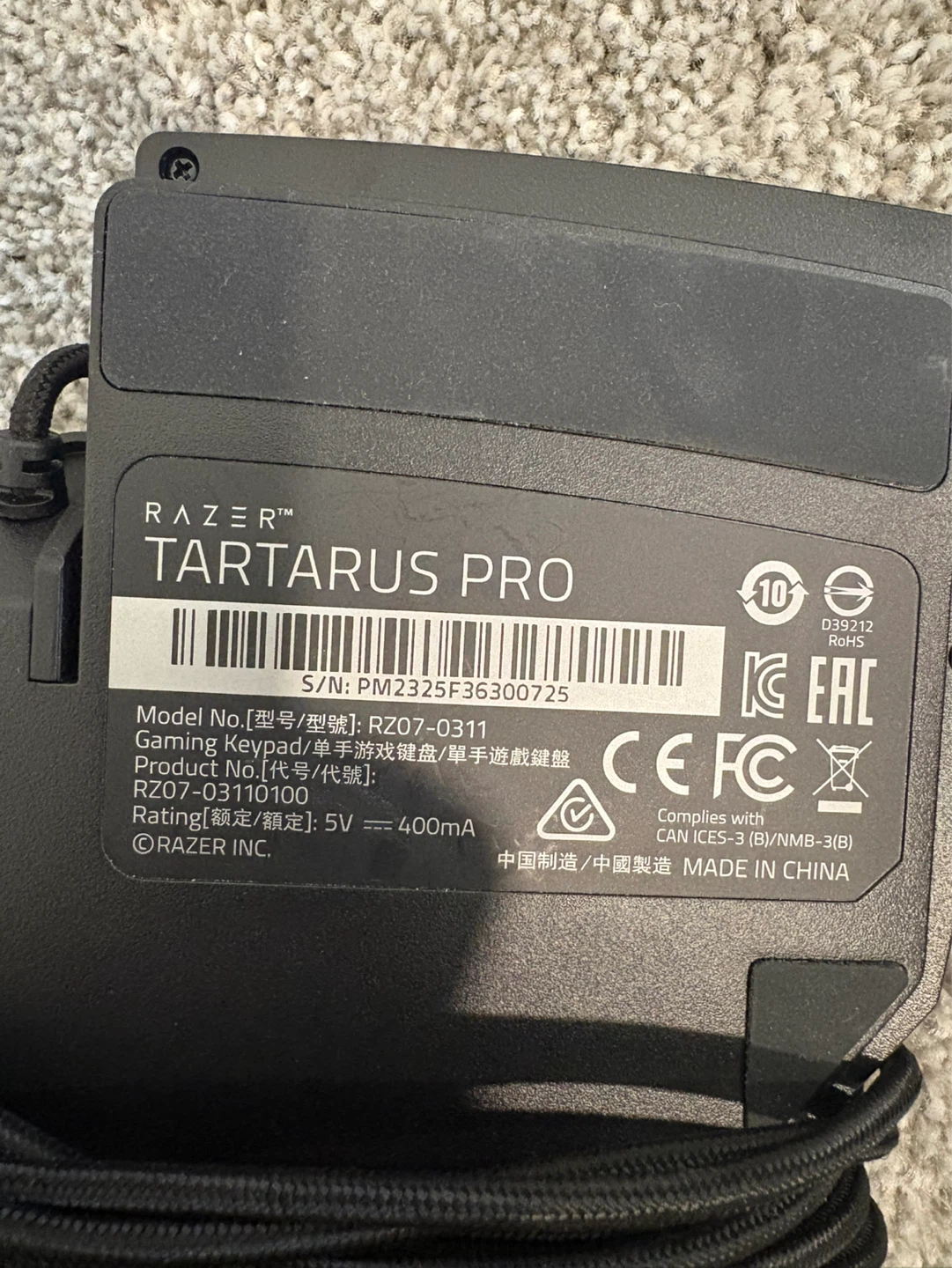 Razer Tartarus Pro Gaming Keypad - photo 3