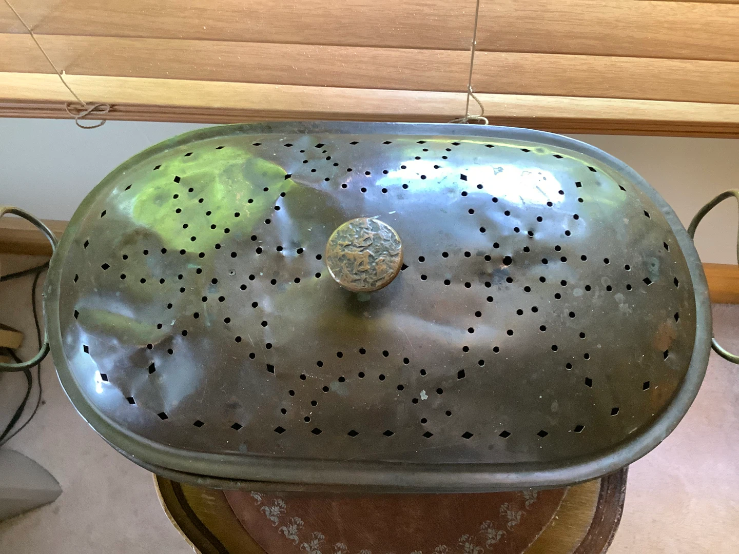 Ant 2 Handled Perforated Copper Boiler with Lid 🐞 - photo 3