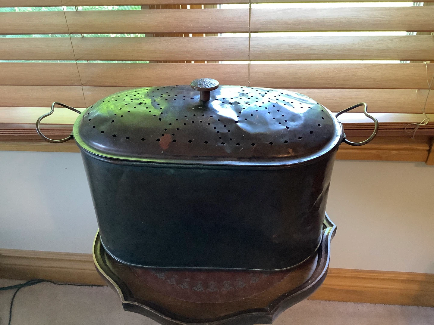 Ant 2 Handled Perforated Copper Boiler with Lid 🐞