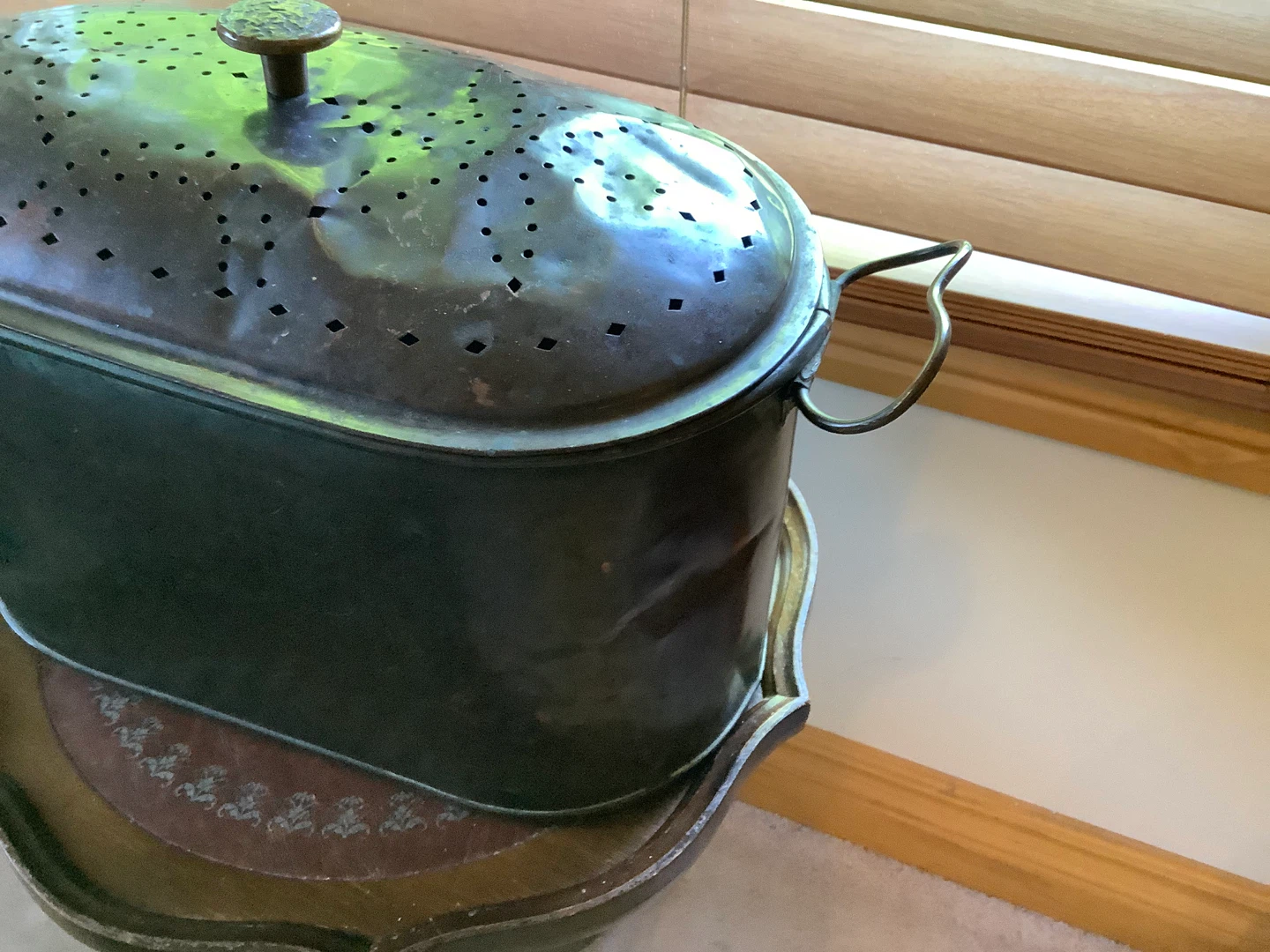 Ant 2 Handled Perforated Copper Boiler with Lid 🐞 - photo 2