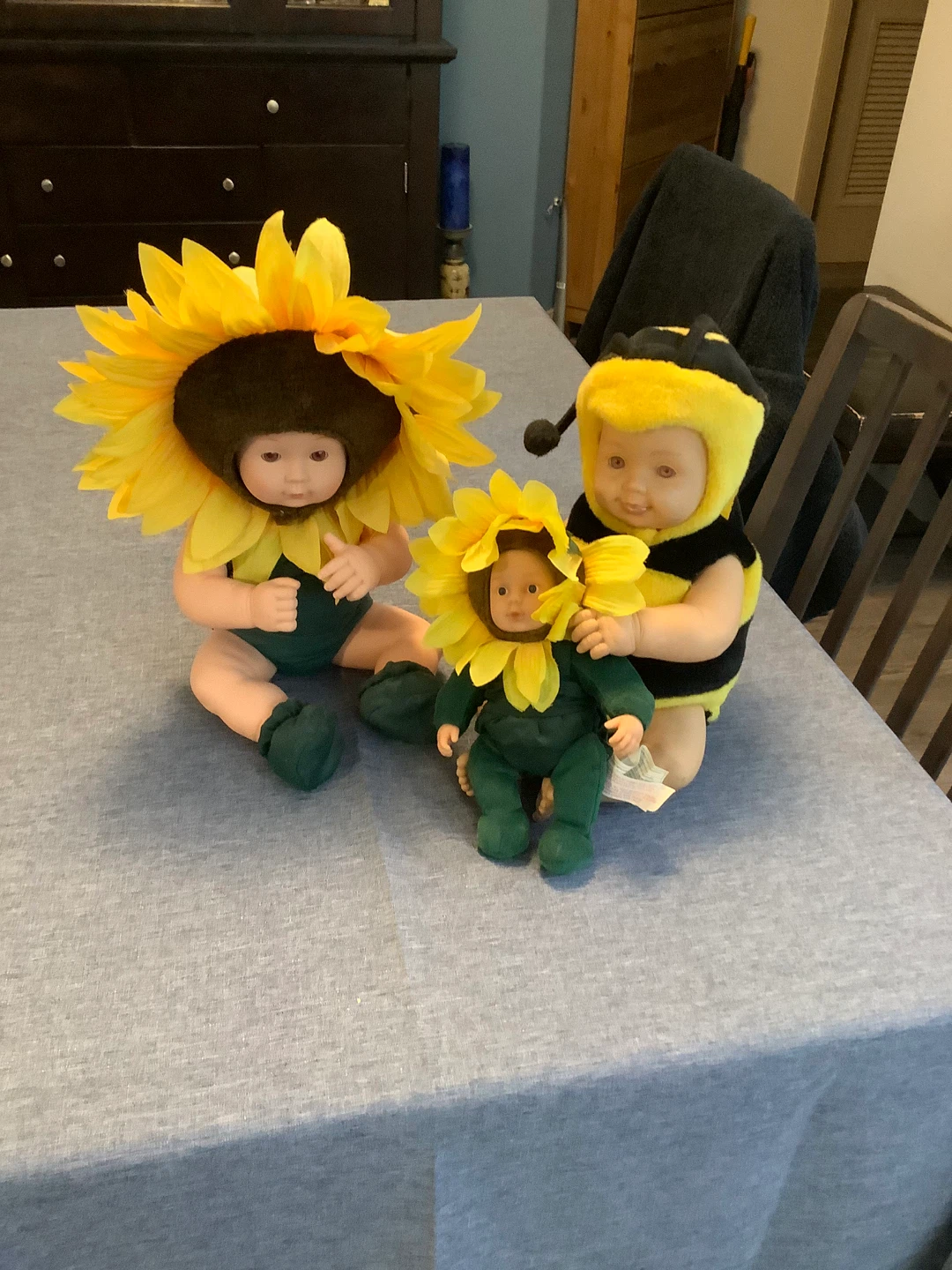 Set of 3 Baby Dolls in Costumes