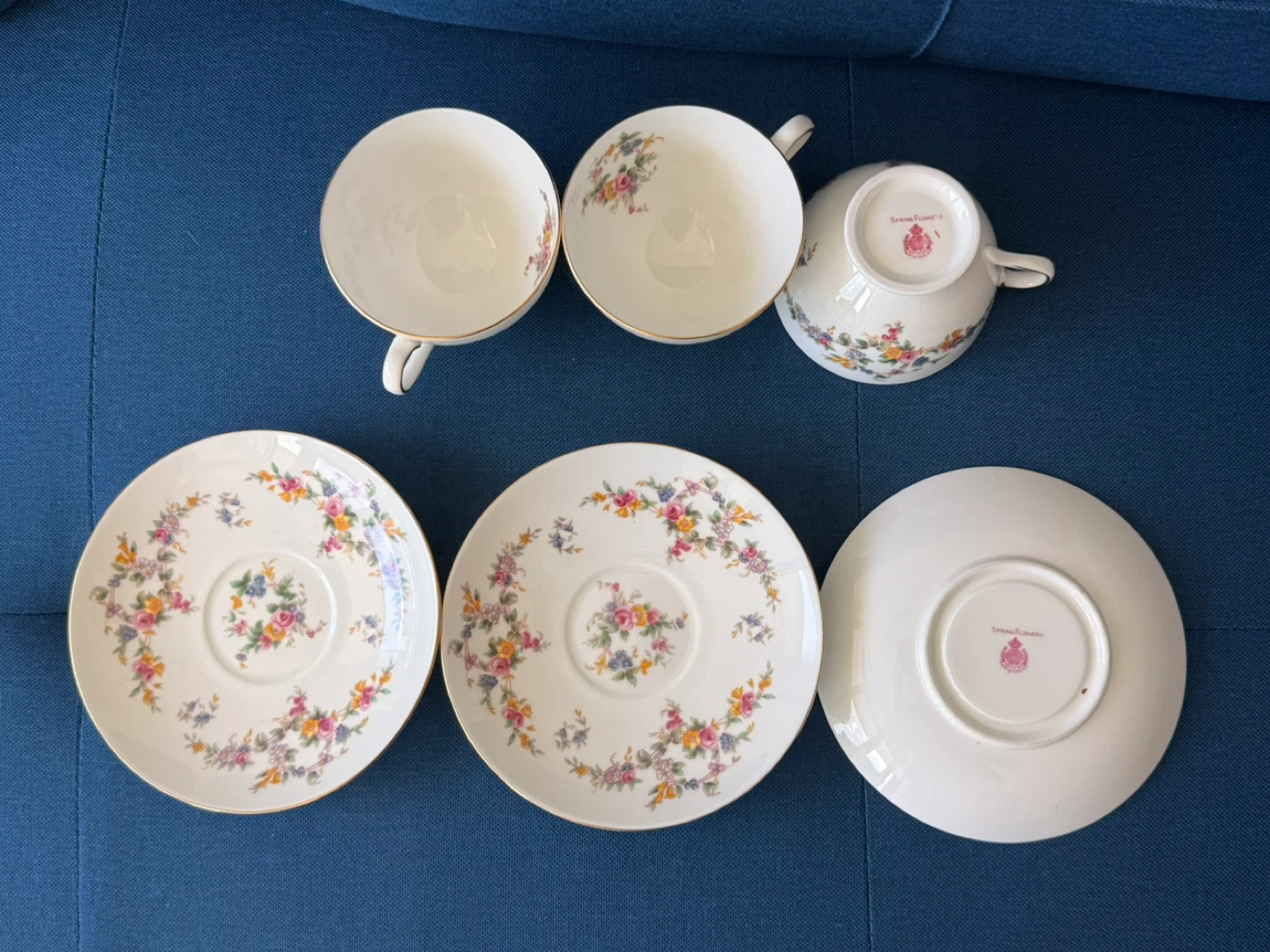 Spring flowers Teacup and Saucer Set