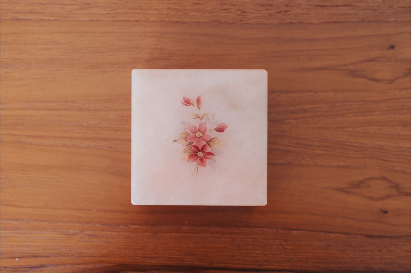 Romantic Pink Agate Trinket Box