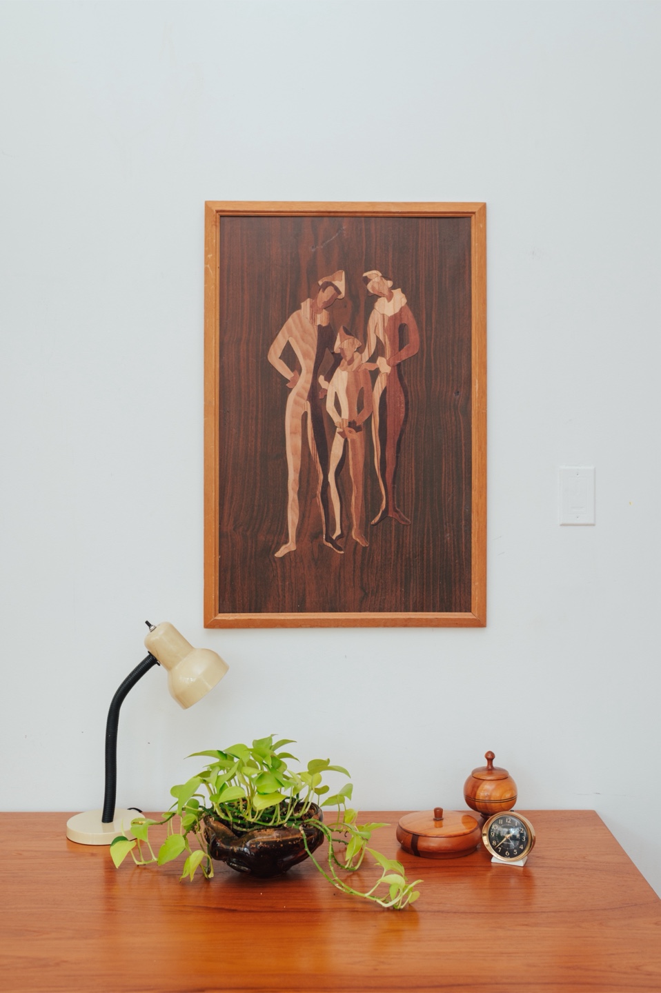 1970s Chalet Marquetry Wall Panel - photo 2