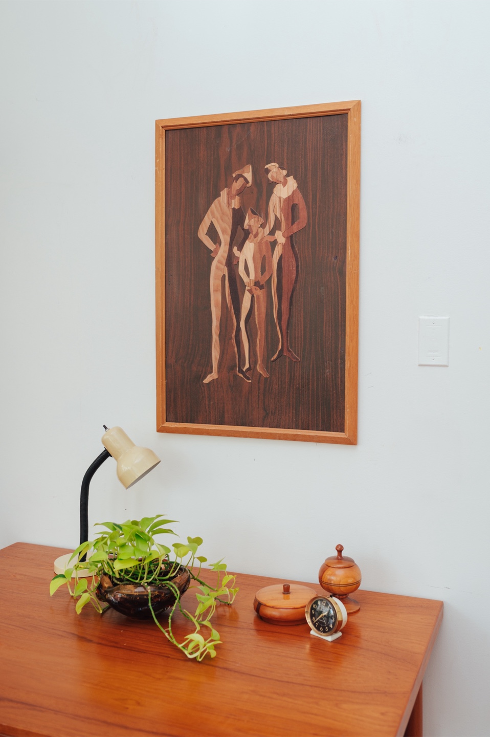 1970s Chalet Marquetry Wall Panel - photo 4
