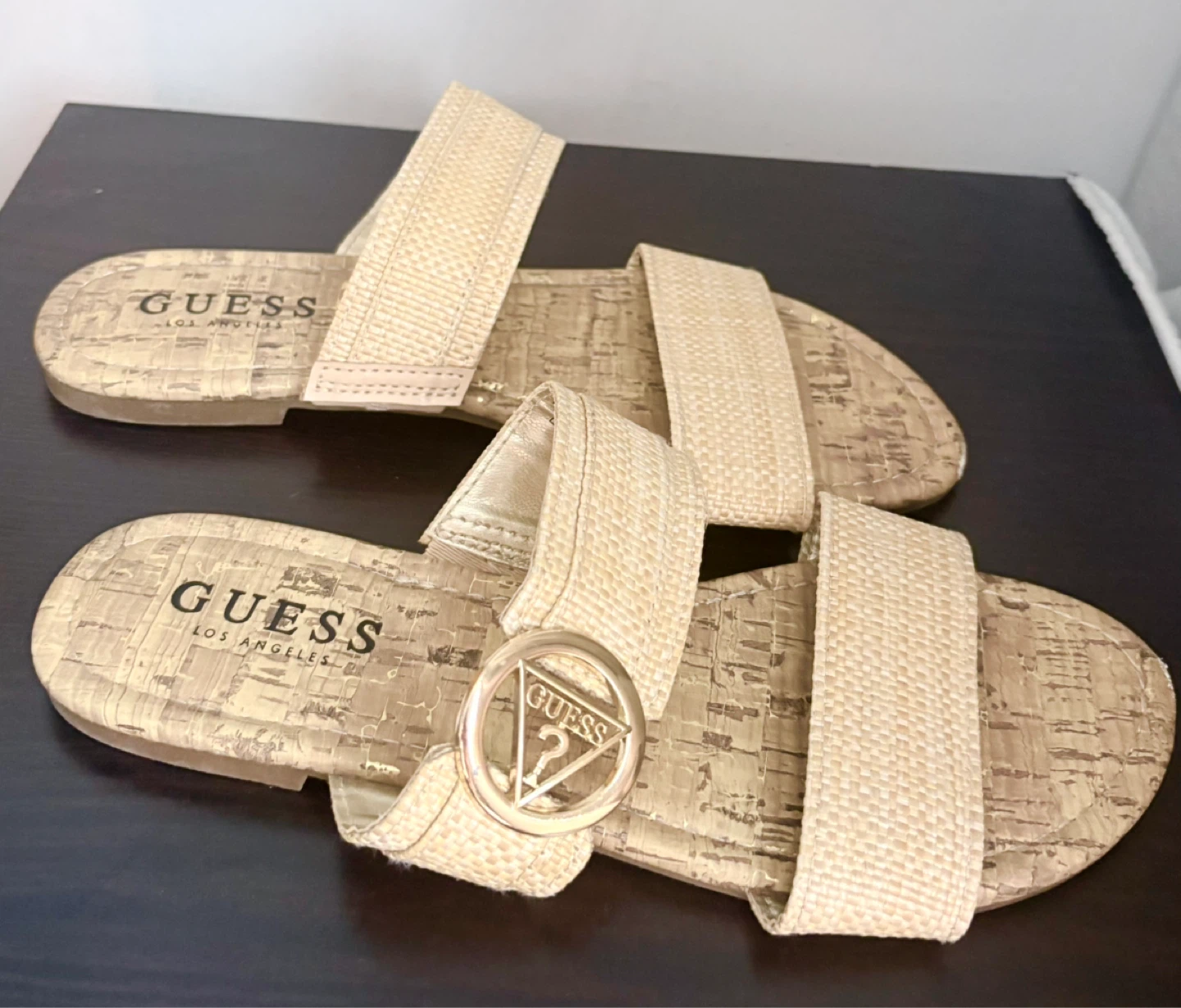 GUESS Women's Cork Sandals