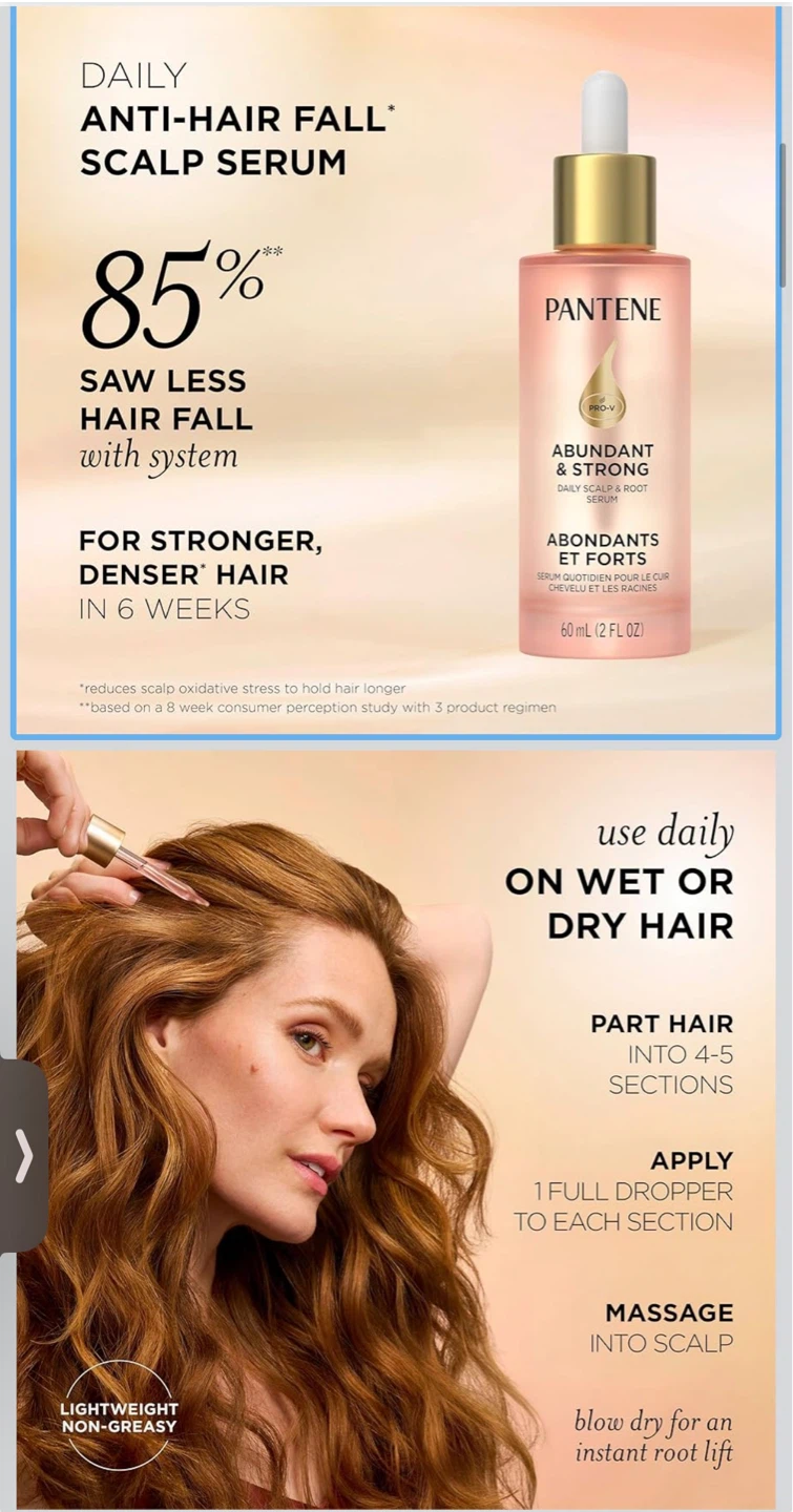 Pantene Abundant & Strong Daily Scalp Serum 60 ml - photo 2