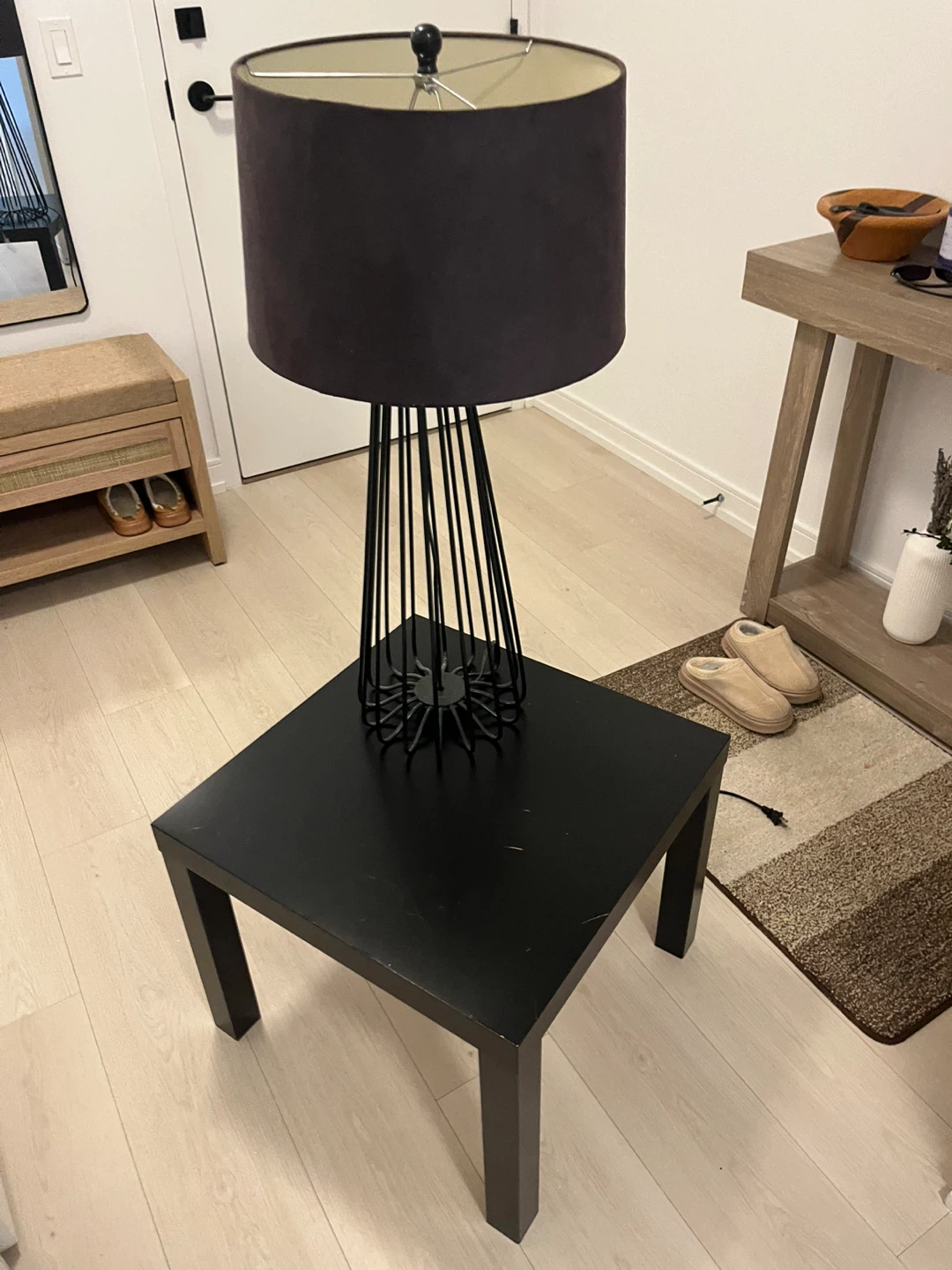 Black Square Side Table - photo 3