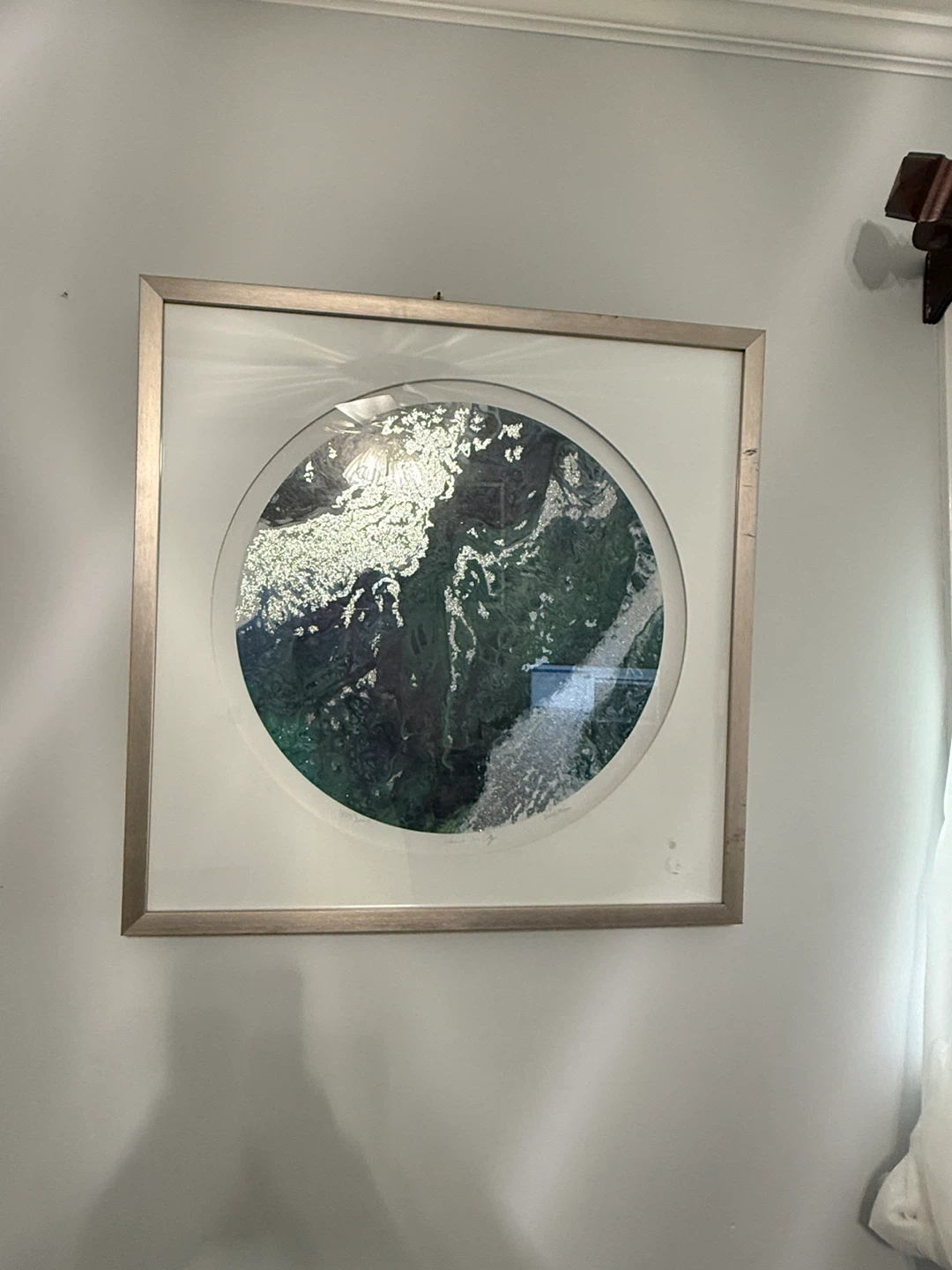 Framed Abstract Circle Art