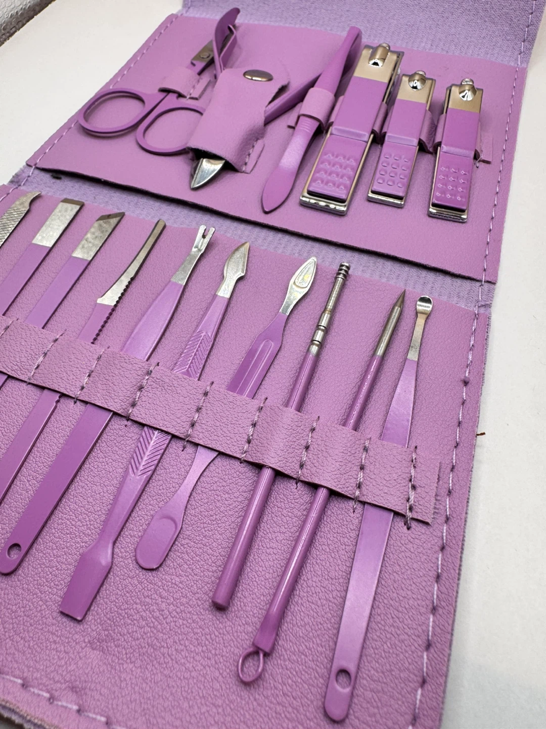 Purple Manicure and Pedicure Tool Set - photo 2
