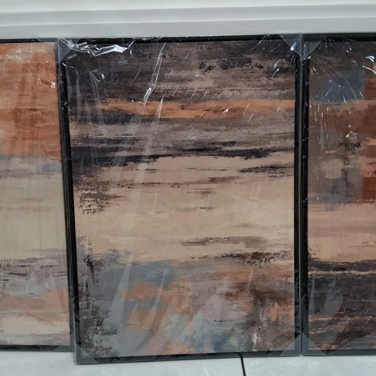Set of 3 Abstract Canvas Wall Art Prints - photo 4