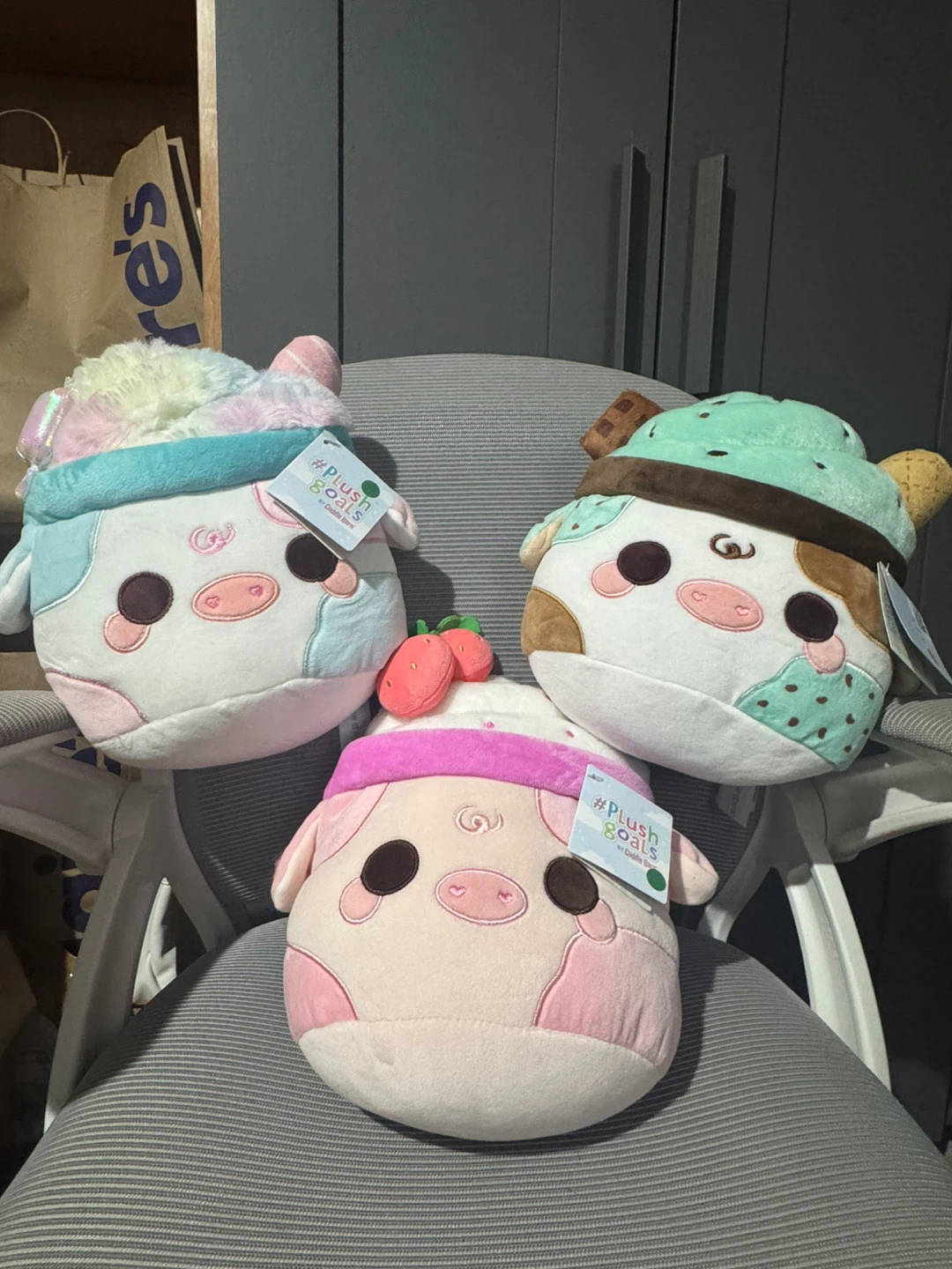 Plush Goals "Dessert Cows" Stuffed Animals