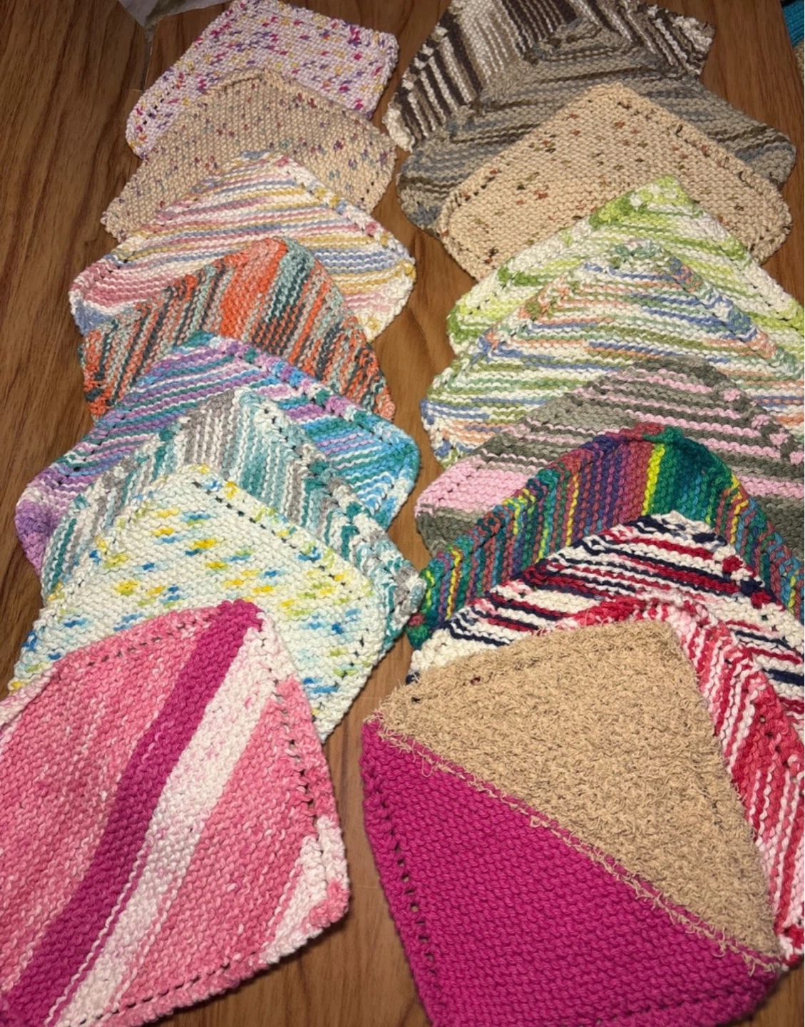 Handmade knitted Washcloths - photo 4