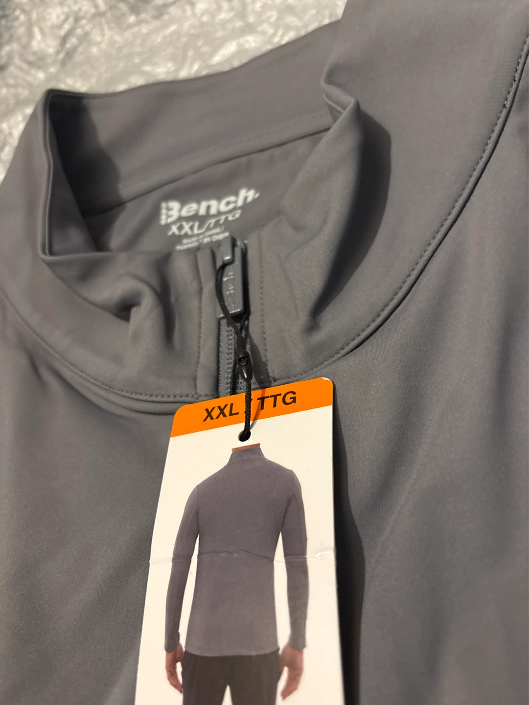 Bench. Men's Grey Full-Zip Jacket XXL - photo 3