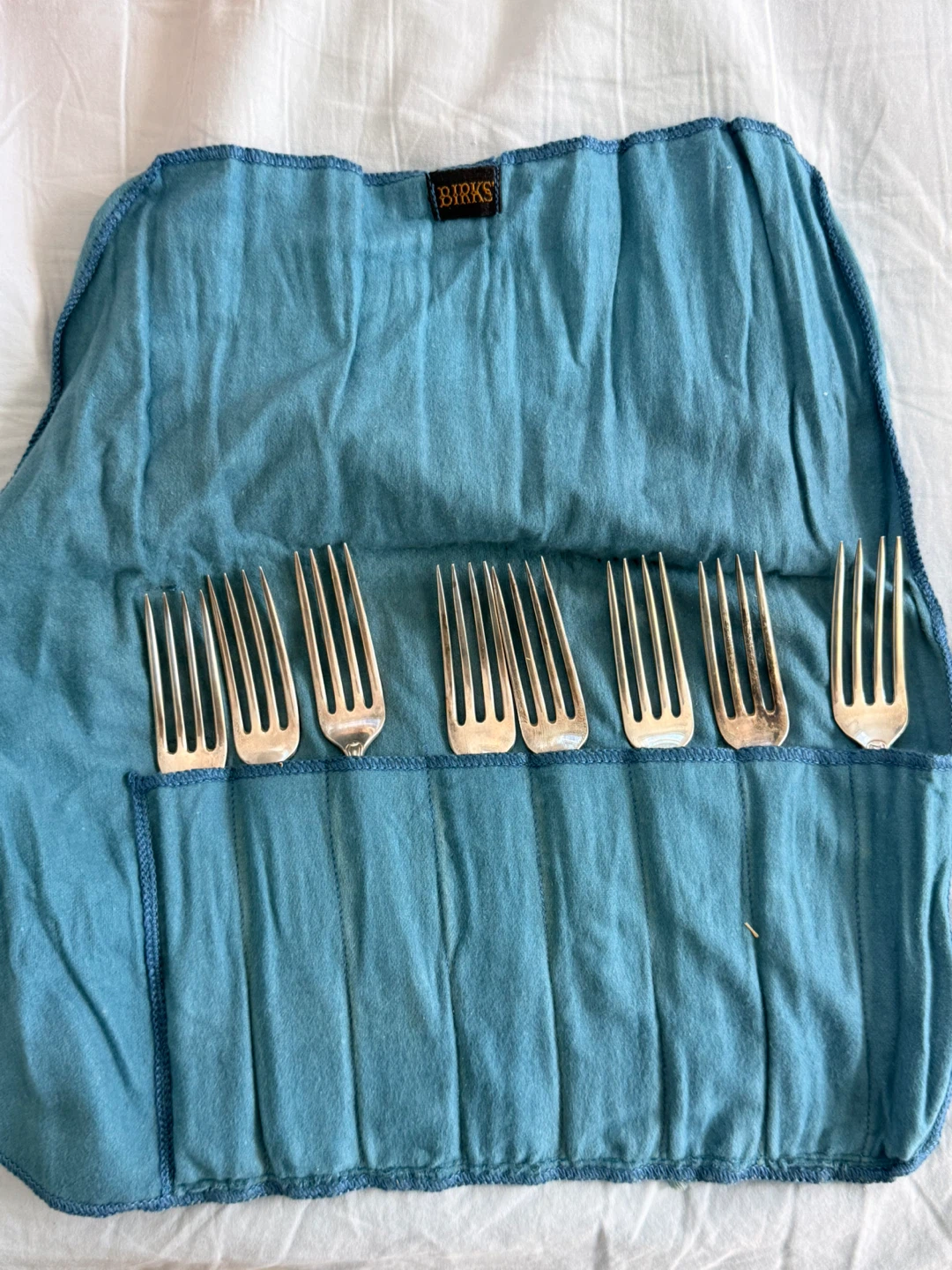 Birks Sterling Silver Dessert Forks (Set of 8)