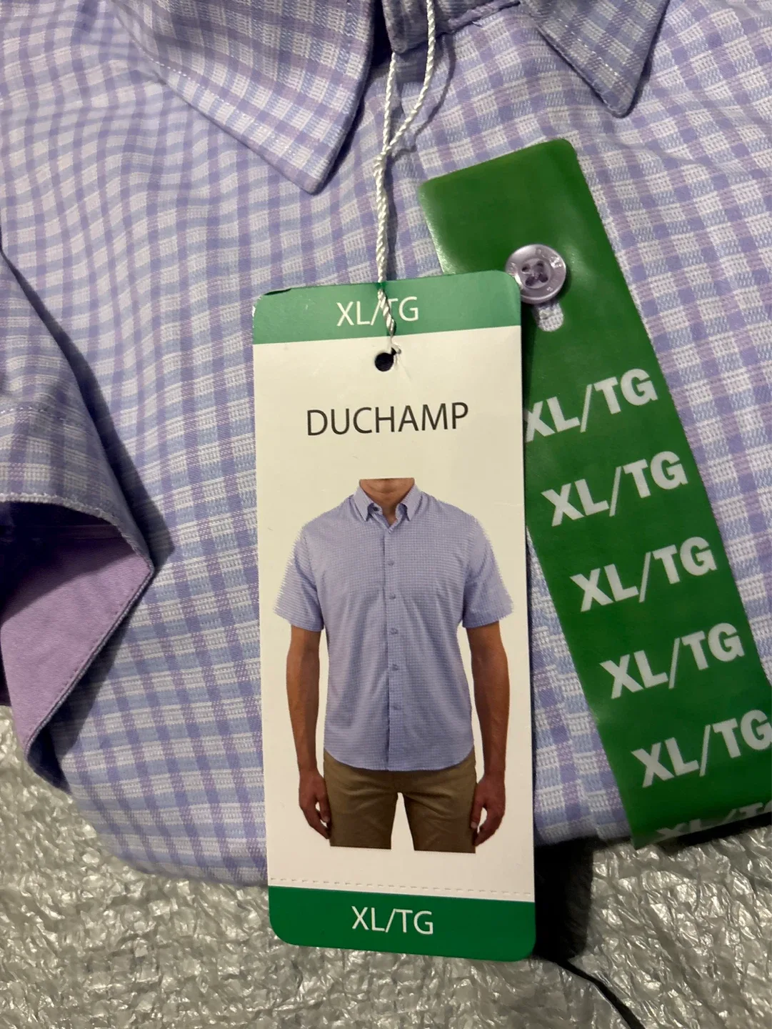 DUCHAMP Short Sleeve Button-Up Shirt - XL/TG - photo 2