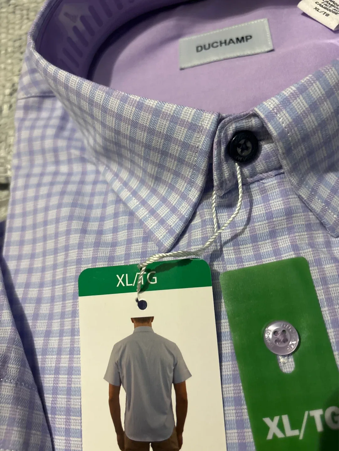 DUCHAMP Short Sleeve Button-Up Shirt - XL/TG - photo 3