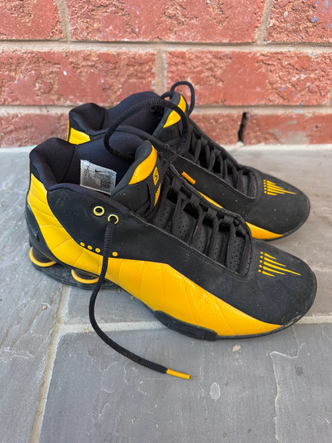 Nike Shox VC IV Basketball Shoes - Black/Yellow - photo 3
