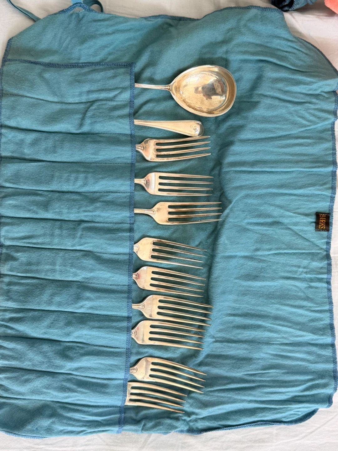 Birks Sterling Silver Serving Spoon and Forks