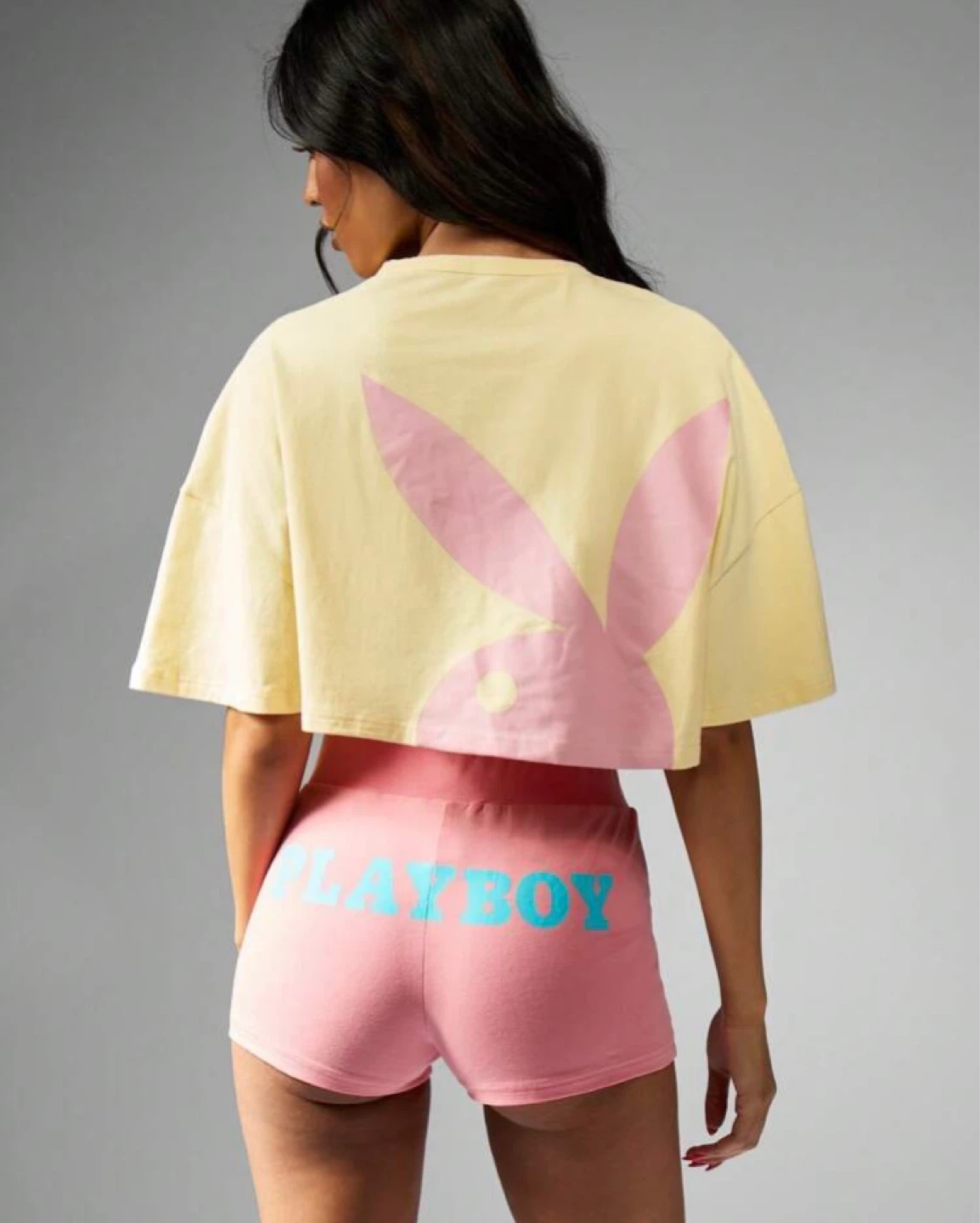 Playboy Cropped T-Shirt Bundle , (Orange and white) - photo 2