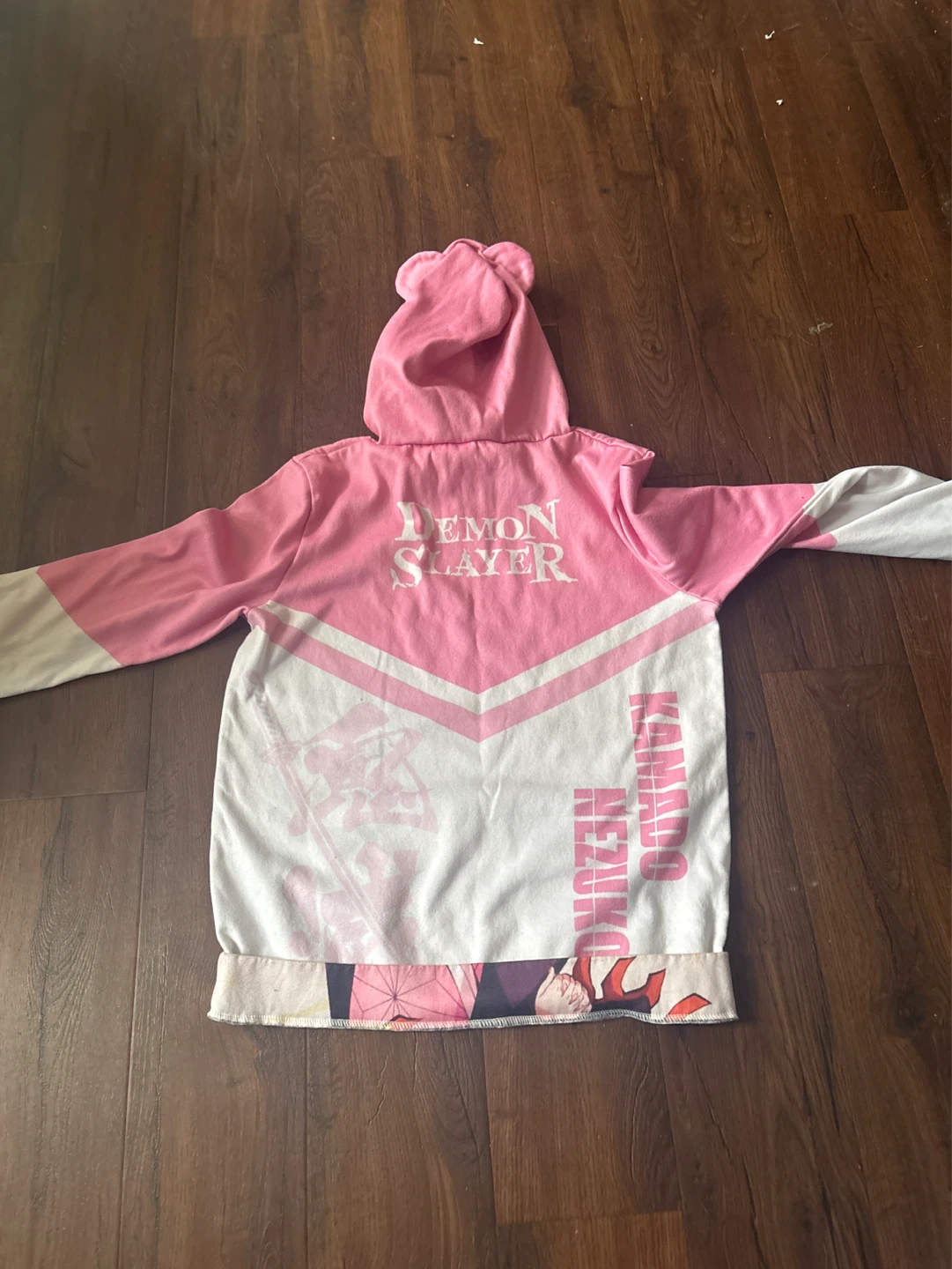 Pink Demon Slayer Nezuko Hoodie - photo 2