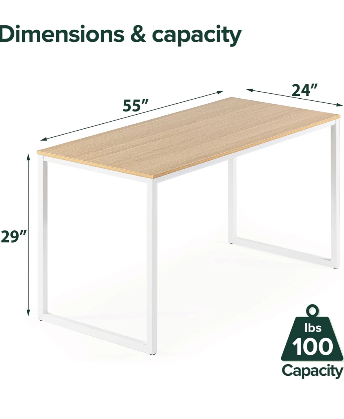Modern Wooden Desk - photo 2